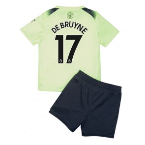 Manchester City Kevin De Bruyne #17 babykläder Tredje Tröja barn 2022-23 Korta ärmar (+ Korta byxor)